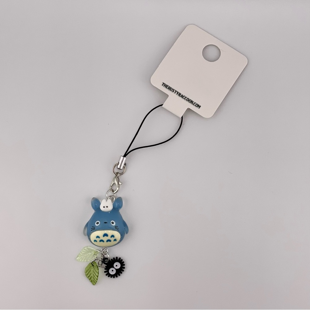Blue Totoro Phone Charm 2”
